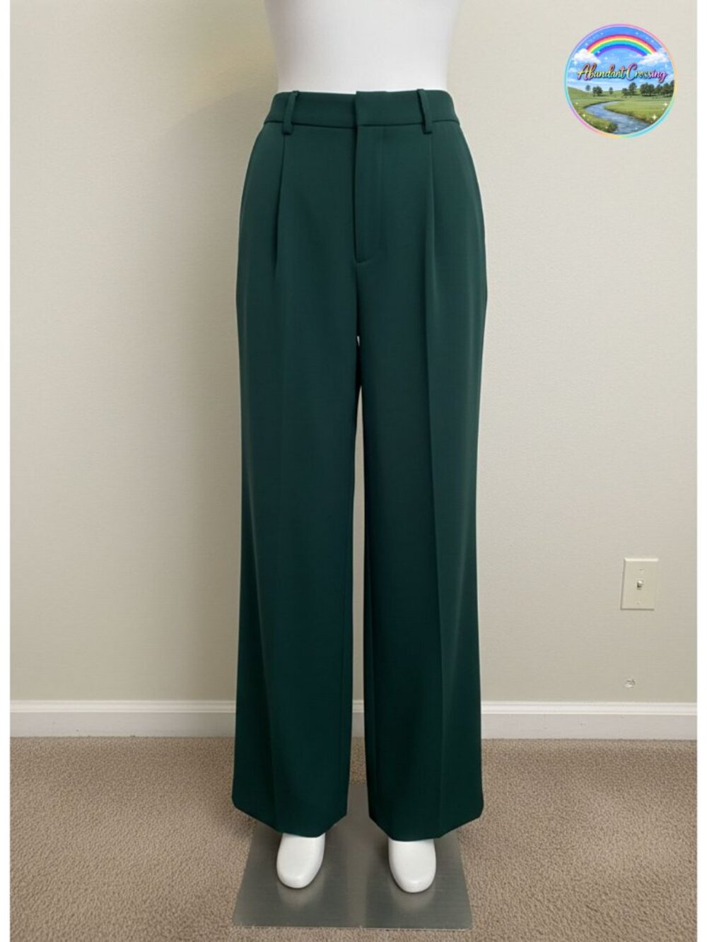 Women's Tailored Wide Leg Work Dress Pants High Waisted Palazzo